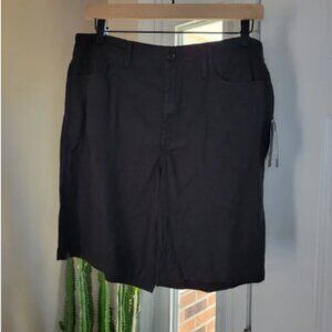 NWT NYDJ Blank Lightweight Linen Blend 9" Inseam‎ Shorts, Size 6